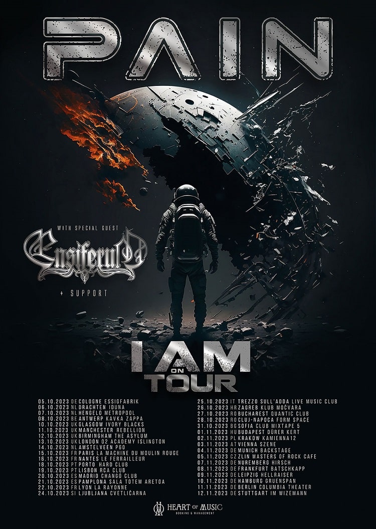 Ensiferum announced European tour as direct support to Pain! • GRIMM Gent